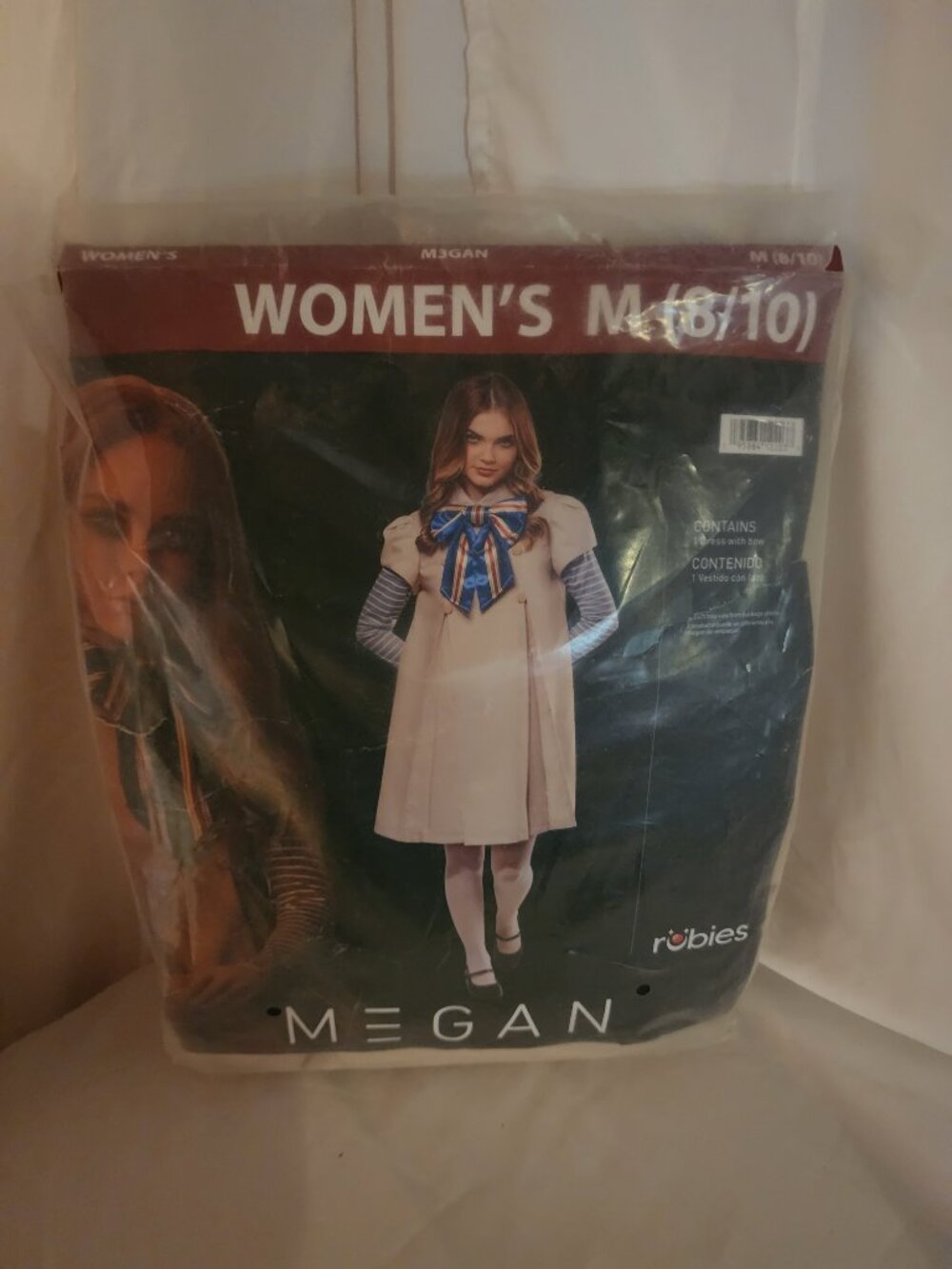 NIP Women's size M 8/10 MEGAN Halloween Costume Party Dress Rubies M3GAN